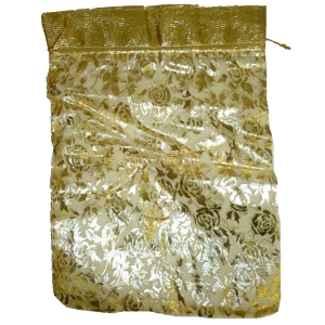Товар Мешочек из органзы Gold с позолотой 4166 23x32см