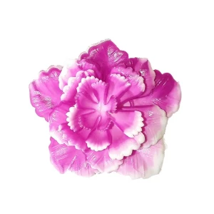 Картинка Головка розы Алабаш (пластиковая) фиолет. 5сл 7,5см (199шт/кг) 1/30