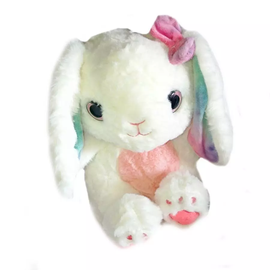 Мягкая игрушка Кролик (зайчонок) меховой фото 3