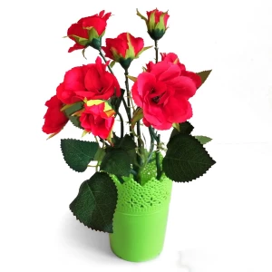 Фотка Букет искусственных роз в горшке 621
